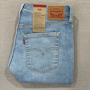 Levi's 720 Jeans Womens 32 x 30 High Rise Super Skinny Light Wash Stretch Denim